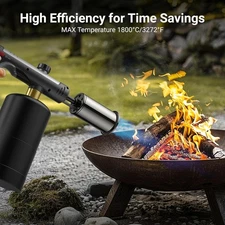 Propane Torch Cooking Blow Torch Gun Charcoal Lighter Flame Thrower