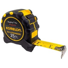 Professional 25' Magnetic Tape Measure - Nylon Coated with Accurate Measurements