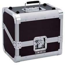Reloop 80 Record Case Black - Classic Record Case, Round Protective Angles, Lock