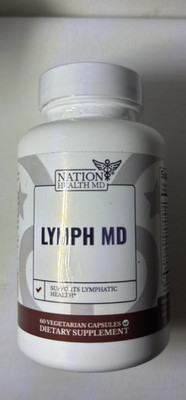 NEW Nation Health MD LYMPH MD Lymphatic Health Support 60 Veggie Caps EXP. 04/27