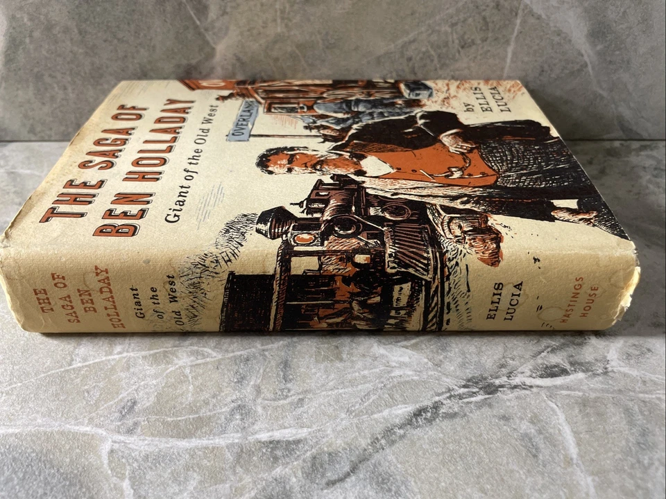 1959 1st Ed., Signed, The Saga of Ben Holladay, E. Lucia, DJ, Illustrated - Imagem 4 de 4