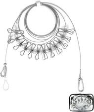 Retractable Portable Clothesline for Travel - Holds 30 lbs Without Sagging 3-1