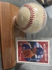 NOLAN RYAN Official Rawlings Bobby Brown Autographed Signed Baseball With Stand