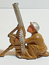 Manoil Dimestore Soldier Anti Aircraft Machine Gunner