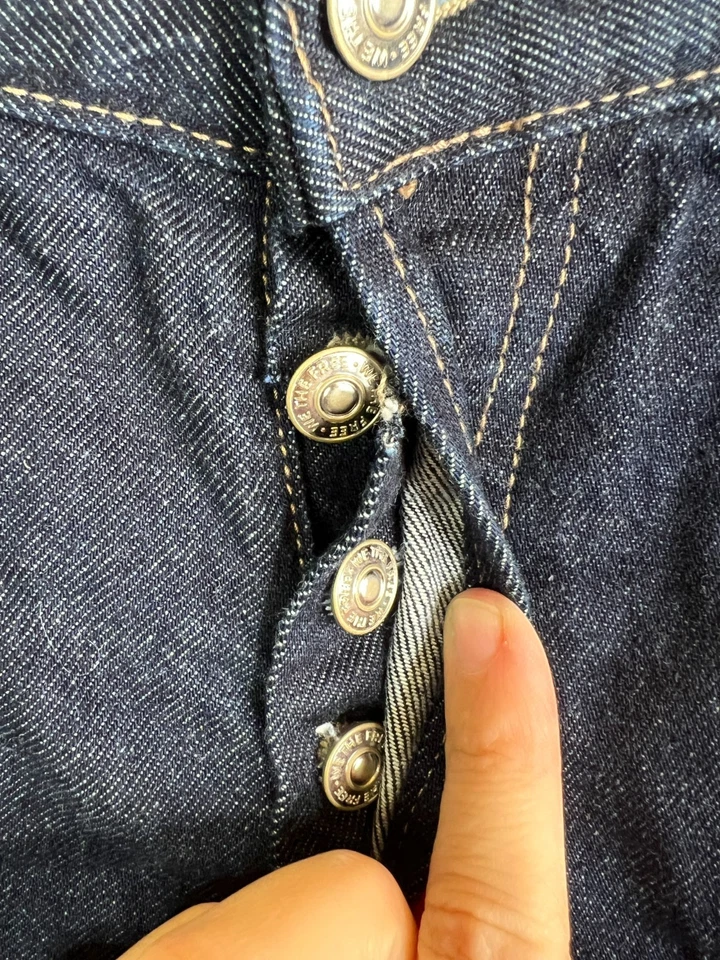 Free People Womens Shorts Size 29 UK 12 Blue Tippi Denim High Waist Boho * - Image 3 of 4