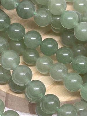 Grüner Aventurin Perlen Rund Mit Loch 47 Stück 8 mm Edelstein Heilstein Kristall
