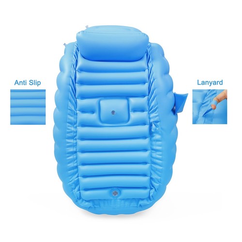Baby Inflatable Bathtub, Portable Travel Baby Infant Bath Tub Bathtub with Ai... - Picture 3 of 7