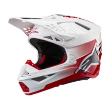 Alpinestars Supertech S-M10 Men's Helmet UNITE ECE 22.06 Red White Cross Enduro