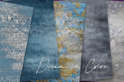 5 A4 Scrapbook Papier Basteln Bastelpapier Designerpapier Vintage Blau 220g/m2