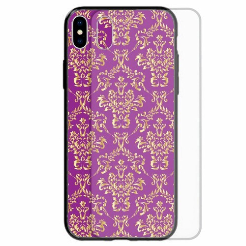 For Apple iPhone Series Gold Damask Print Tempered Glass Back Case Phone Cover 2 - Imagen 9 de 10