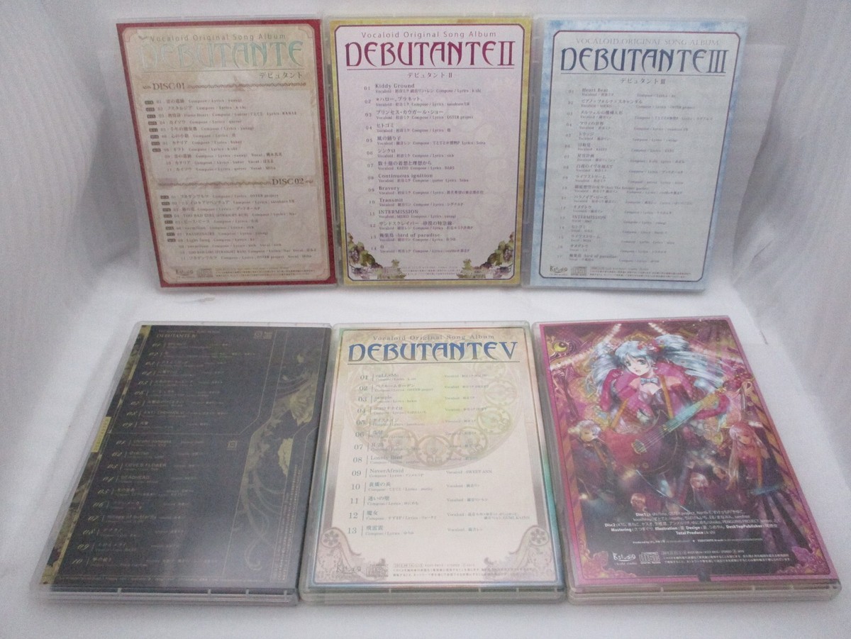 Vocaloid CD Debutante 1 - 6 6CDs Japan Import Hatsune Miku