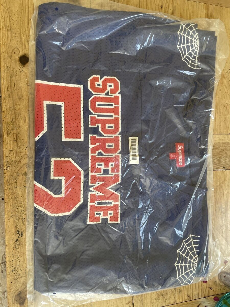 Supreme Spiderweb Football Jersey Navy XL | eBay Supreme Spiderweb Football Jersey Navy XL | eBay