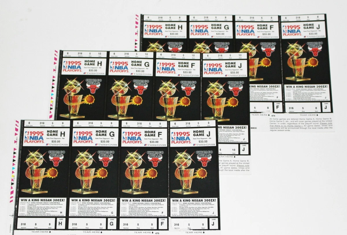 1995 bulls playoffs cheap