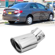 Chrome Car Rear Exhaust Pipe Tip Tail Muffler Stainless Steel For Toyota Corolla