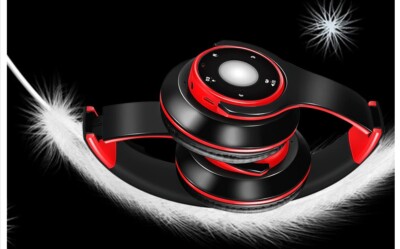  Stereo Audio Mp3 Bluetooth Wireless Headphones Support SD Card  with Mic 