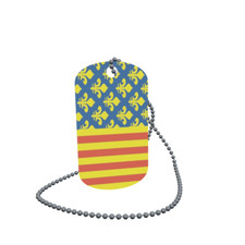 Dog Tag Flag Bunting Lozere Department Dog Tag Aluminium 30 x 50mm