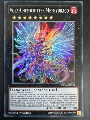 Yugioh Vola-Chemicritter Methydraco INOV-EN050 1st Ed Super Rare 