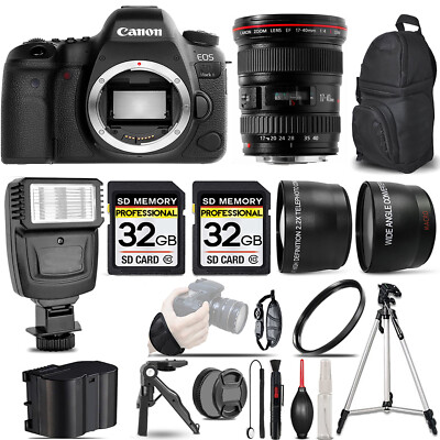 Canon★EOS 6D markⅡ EF 17-40mm F/4 L USM Canon EOS 6D Mark II DSLR Camera +17-40mm f/4L USM Lens +