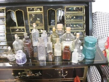 Vintage Anitque Mixed Lot of 20 Glass Bottles of all Kinds