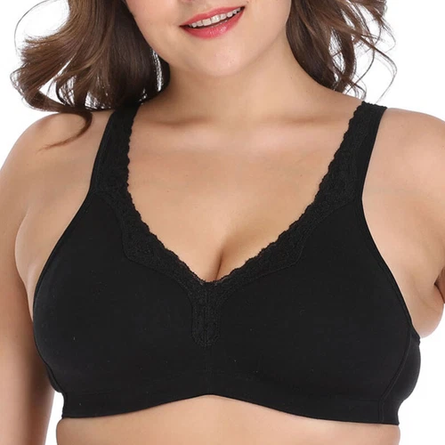PLUS SIZE 36-54 AA-G Women Bra Lace Large Bosom Lingerie Wireless Brassiere Bras - Picture 5 of 47