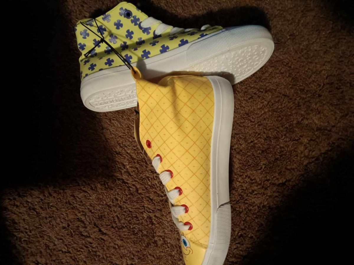 spongebob brown shoes