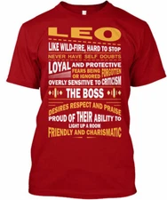 Zodiac Leo The Lion - Like Wild-fire Hard To Stop T-Shirt