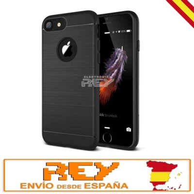 REY Funda Silicona Negra para IPHONE 7 / 8 / SE 2020 / SE 2022 Protector TPU i476