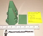 Lego Harry Potter Sand Green Tower Roof & 6x8 Plate Parts 4842 Hogwarts Castle