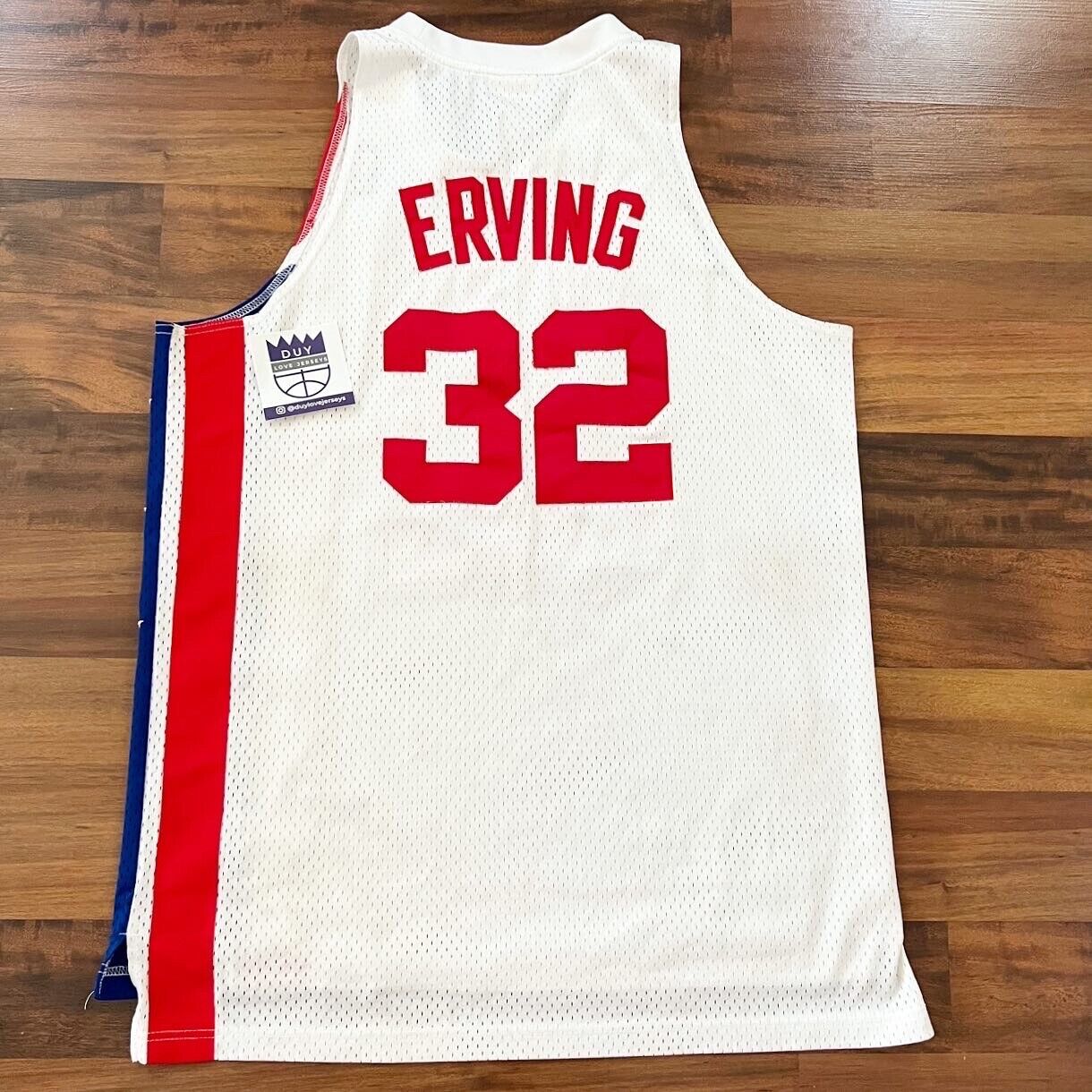 1976 Julius Erving Philadelphia 76ers Hardwood Classic Adidas NBA