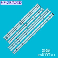 10PCS LED strip for LG 60UJ63 UHD A B C D 60UJ6300 60UJ6050 60UJ634V EAV63673006