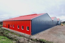 Isolierte Stahlhalle 15x35x5m PV-Bereit Industriehalle Lagerhalle Gewerbehalle