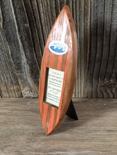 Wooden Surfboard Picture Frame 7.5 inch Handcrafted in Indonesia
