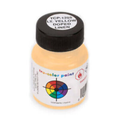 Tru-Color 1255 French: FR-03-Light Yellow Doped Linen 1 oz. Solvent Based Acryli