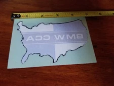 BMW Car Club Of America  CCA 5" Inside Window Cling Decal Sticker RARE