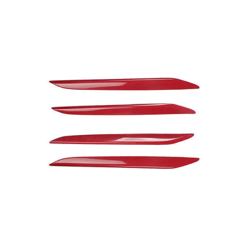 For Lexus NX200t 300h 2015-21 Red Carbon Fiber Door Armrest Panel Strip Trim 4p Foto 2 de 4