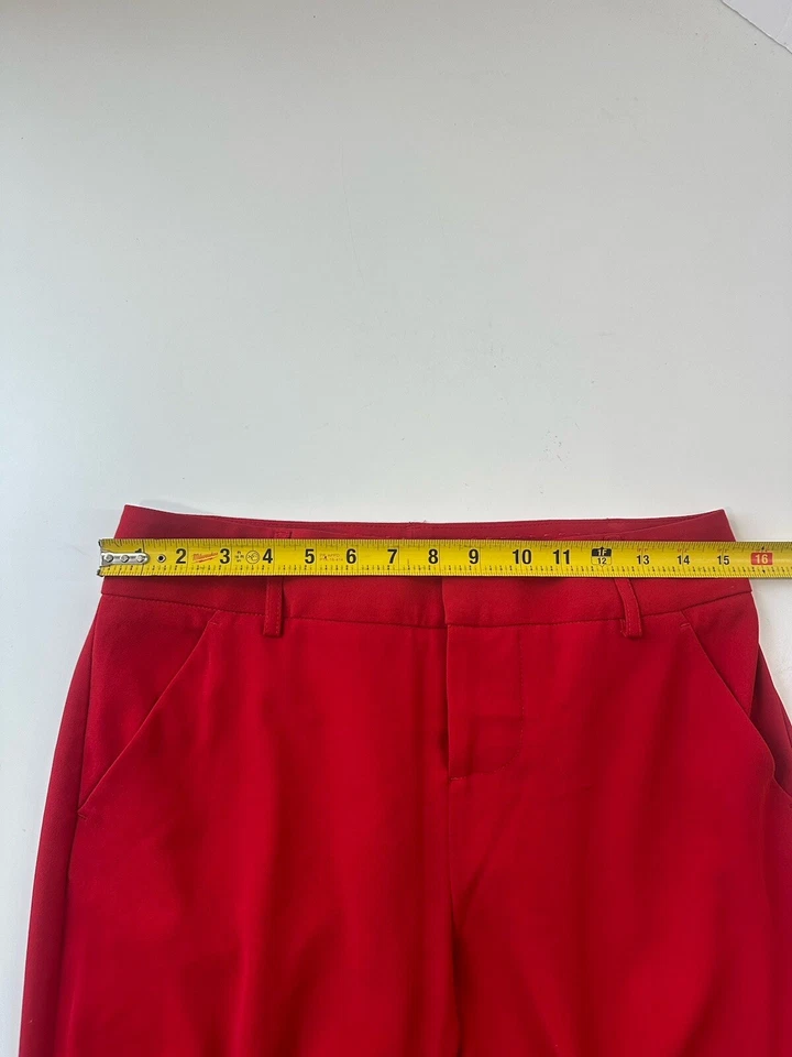 Pantalones cortos Alice + Olivia para mujer talla 4 rojos empleados pantalones trabajo Foto 2 de 4