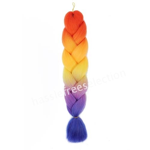 Jumbo Braiding Hair 60cm Hair Extensions Kanekalon Fiber Braid Synthetic Crochet - Picture 169 of 178