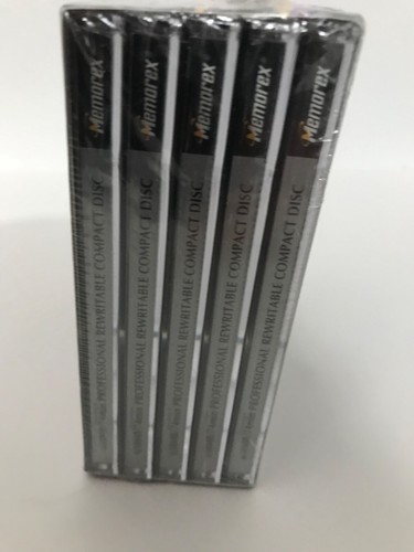Memorex CD-RW Platinum 5 Pack 650MB / 74 Min 4x Rewrite Speed 1999 Factory seal - 第 5/6 張圖片