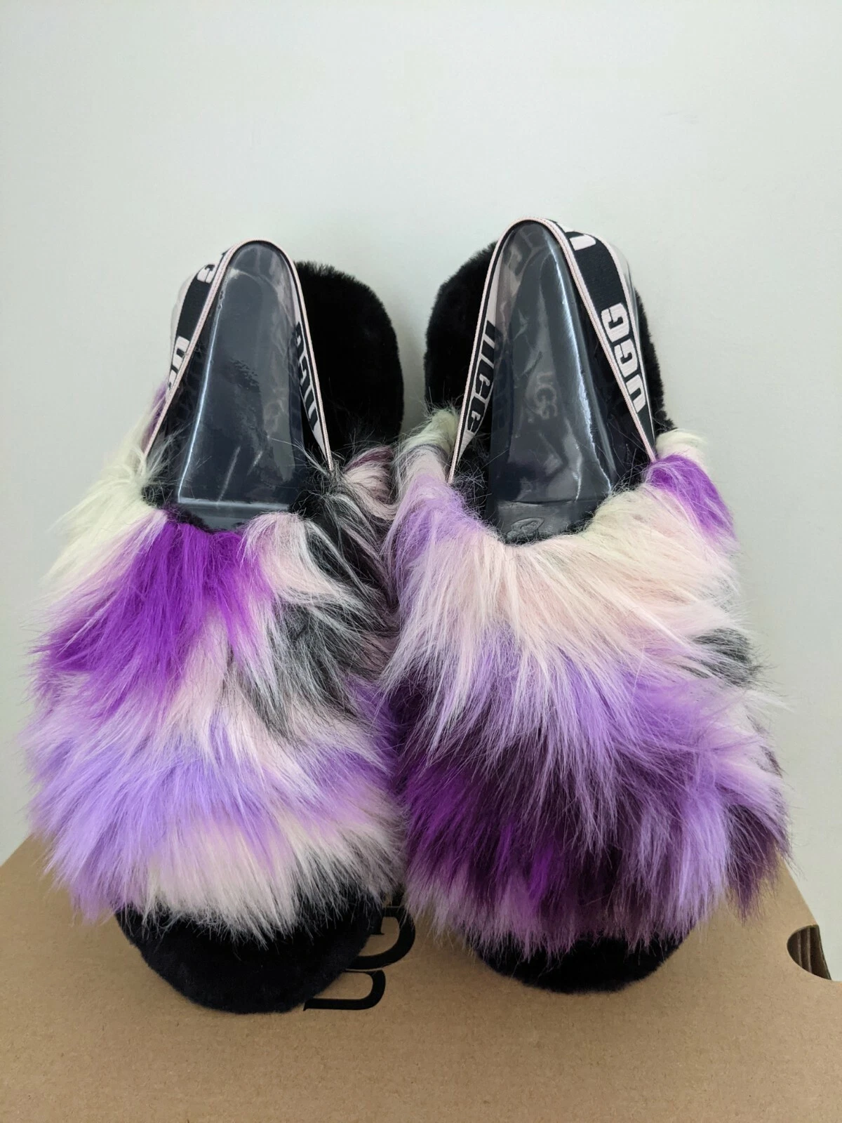 Ugg Australia Womens Fluff Yeah Slide Tie Dye Size 8 NIB