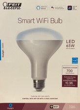FEIT Electric 65-Watt BR30 Smart WiFi LED Flood Light Bulb - Daylight Bright