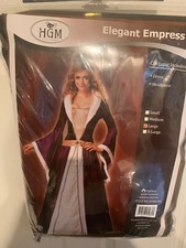 New Elegant Empress Costume Victorian Gown Adult Size Large Dress Headpiece