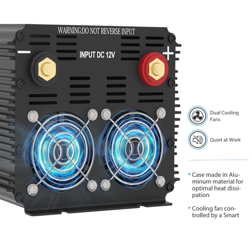 Spannungswandler 300W 1000W 1500W 2000W 2500W 3000W 12V/24V 230V 0% MwSt EDECOA - Bild 28 von 47