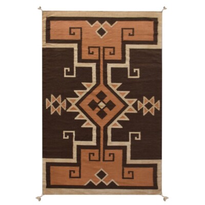 Southwest Navajo Kilim Wool Rug Handwoven Native American Style Large Area Rug
