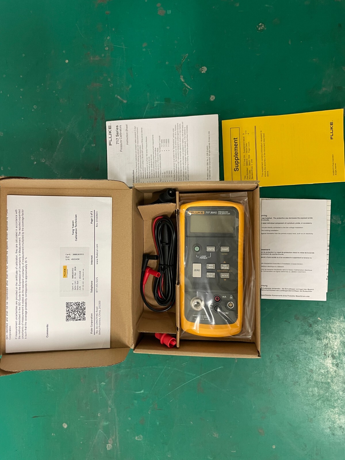 Fluke 718300G Pressure Calibrator 95969327657 eBay