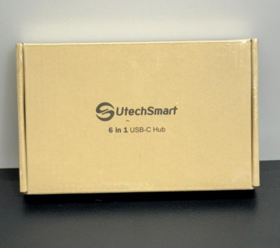 UtechSmart USB-C Hub; 6 in 1 USB C Dock UCN3273 NEW/SEALED