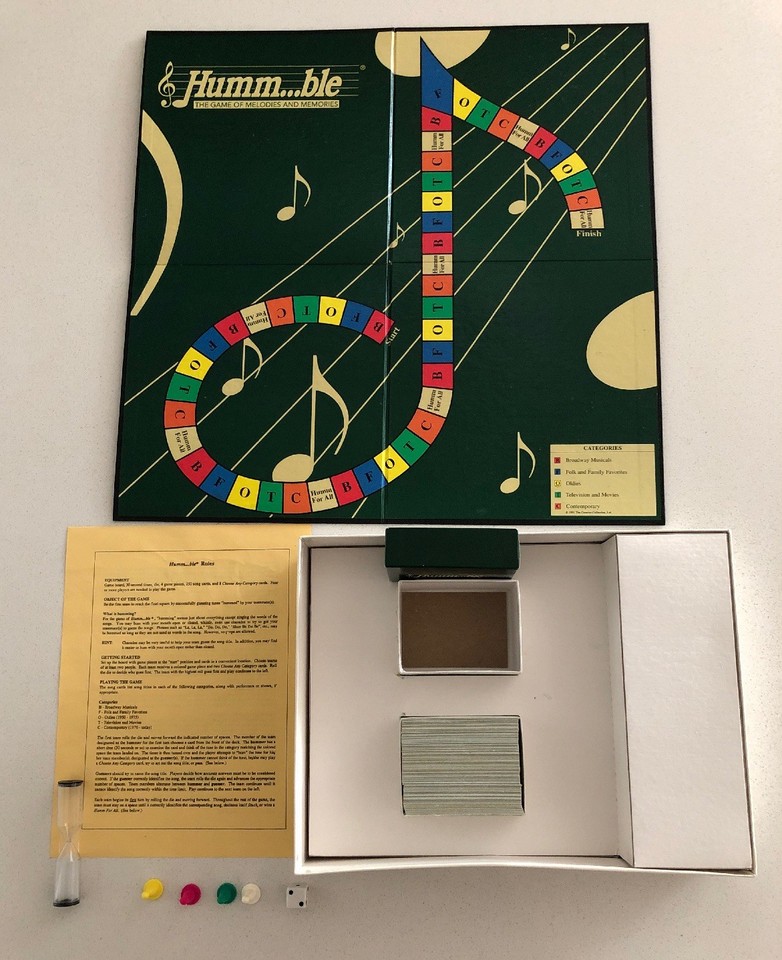Humm...ble 1st Edition The Game of Melodies & Memories 1991 Talicor | eBay