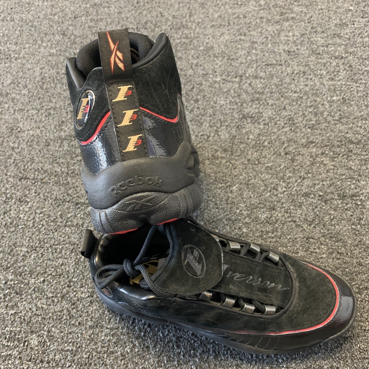 【レア27.5cm】アイバーソン レガシー ブラック/レッド(CN8404) Reebok Allen Iverson Legacy Mid Black Basketball Shoes