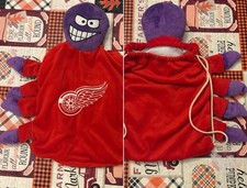RARE THE DETROIT RED WINGS NHL PLUSH MASCOT BACKPACK AL THE OCTOPUS FOREVER CO.