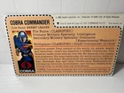 G.I. Joe 1982 COBRA COMMANDER Mail-Away Uncut File Card Vintage Original Rare*1