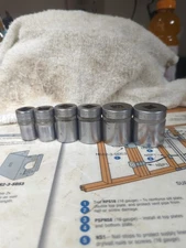 5    12 Pt, Indestro Sockets  1/2" Drive, 9/16,19/32,25/32,13/16,1,1 /16